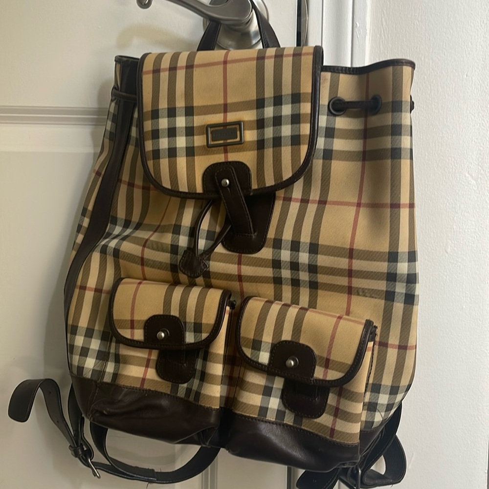 Authentic Burberry backpack, barely used